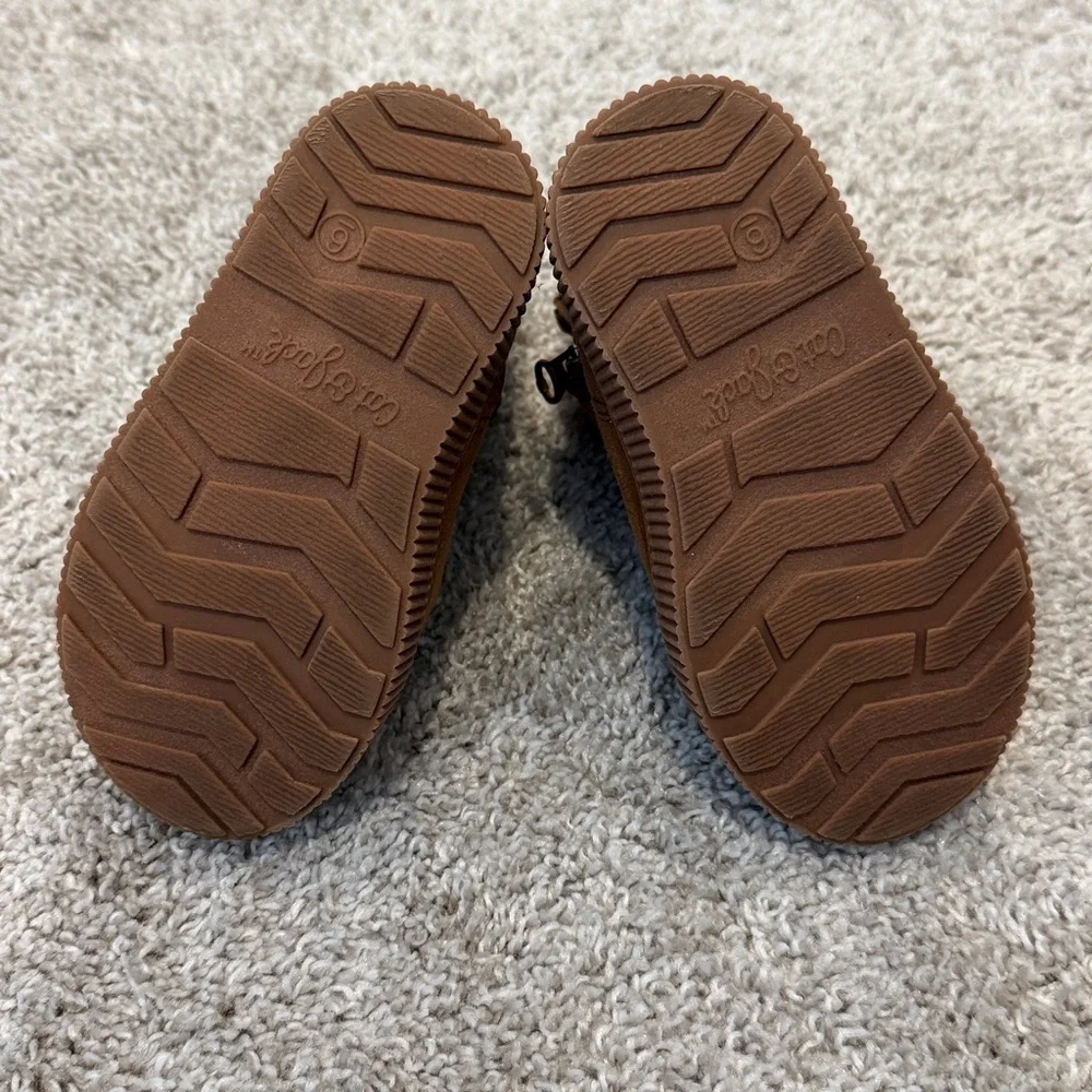 Cozy Faux Suede Fur-Lined Toddler Boots - Brown